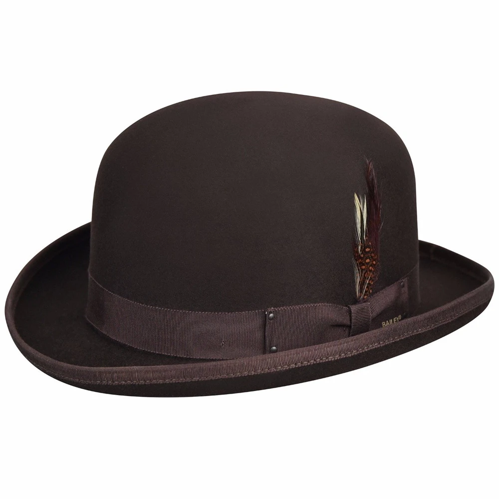 
Custom Men Wool Felt Derby Hat chapeaux man 