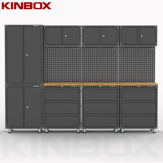 
Kinbox 12 Pieces Metal Garage Furniture Locker Tool Cabinet for Home Garage 