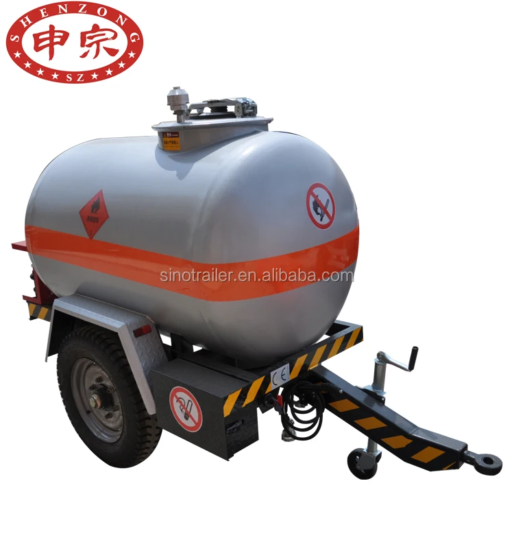 ground diesel fuel tank 1000 liter fuel oil tank trailer for sale