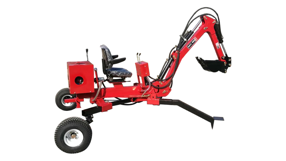 Буксируемый экскаватор-погрузчик с бензиновым двигателем KOHLER 9.5HP сертификат