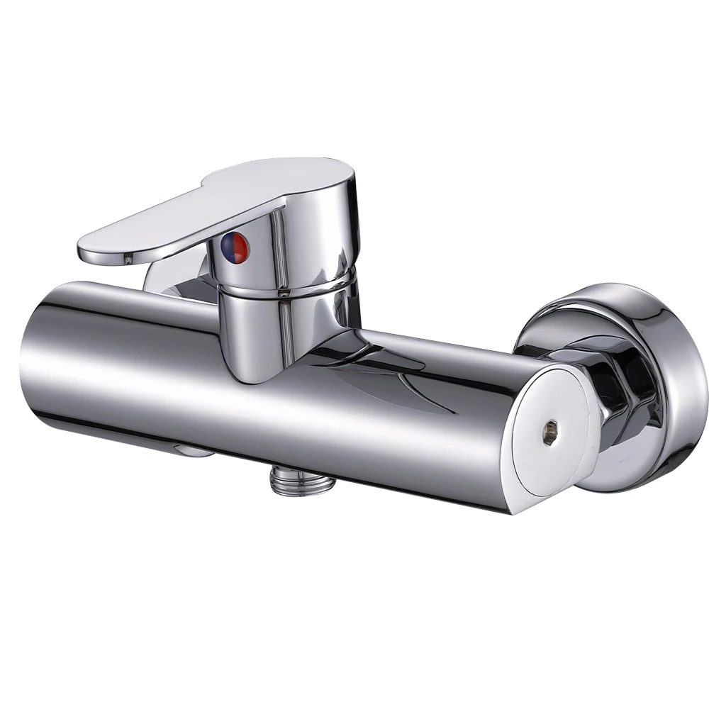 FUAO bathroom wall mounted chrome concealed shower mixer
