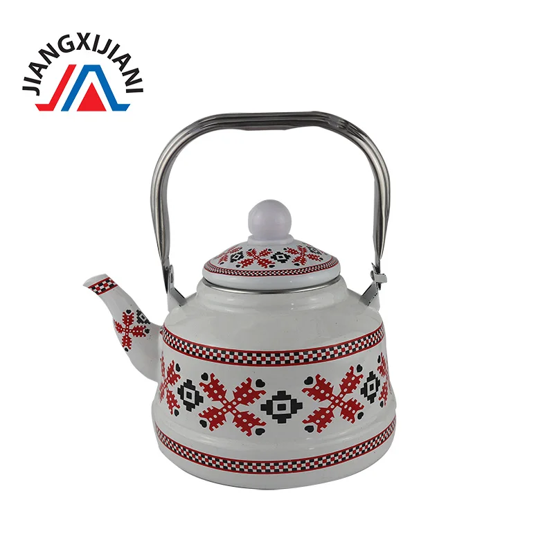 
Good quality OEM Bell Shape Cast Iron Kettle enamel tea kettle stainless steel handle 