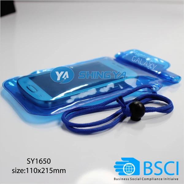 customized promotional transparent pvc waterproof phone bag clear pvc mobile phone waterproof pouch