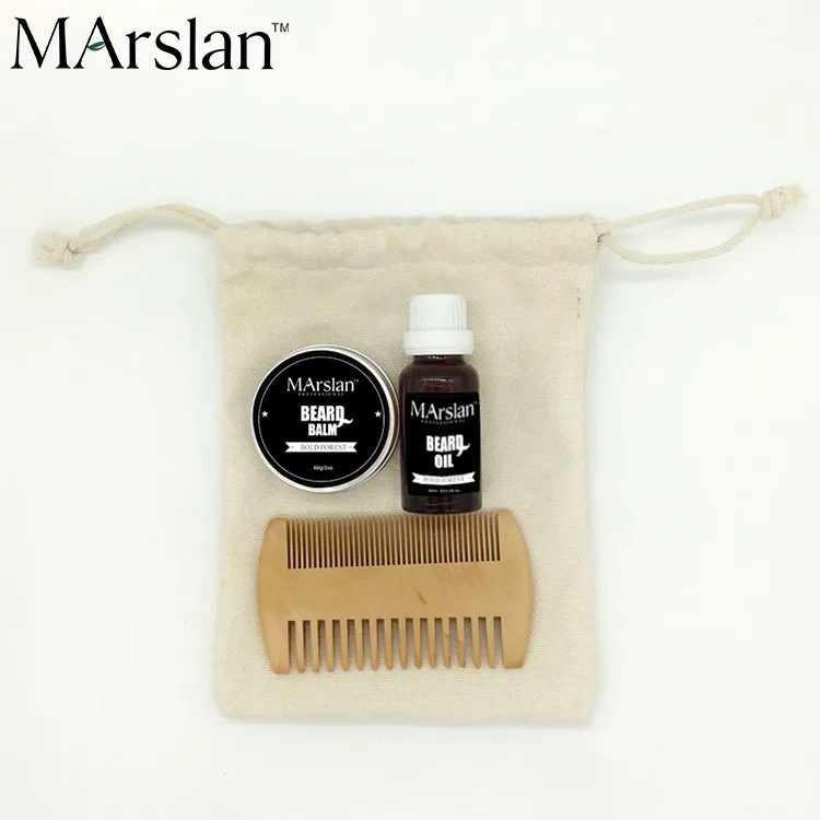 Щетка для бороды, расческа, бальзам, набор инструментов для бороды