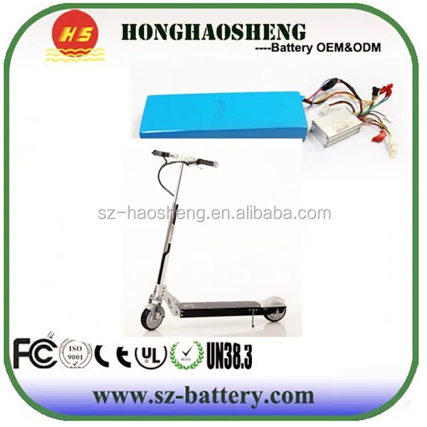 Rechargeable 10s5p 18650 lithium ion battery pack 36v 13ah for scooter