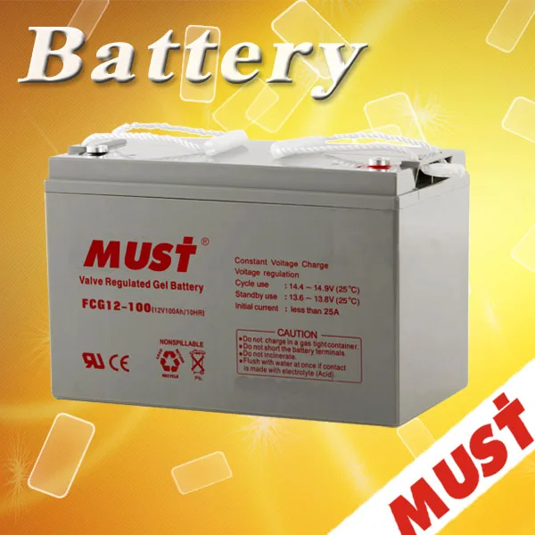 General solar gel battery solar cell battery 12v 100ah with backup power