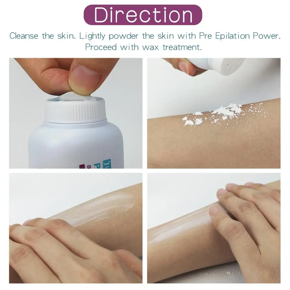 
Pre Epilation Powder, Talc Dusting Powder for Pre waxing powder with factory price 