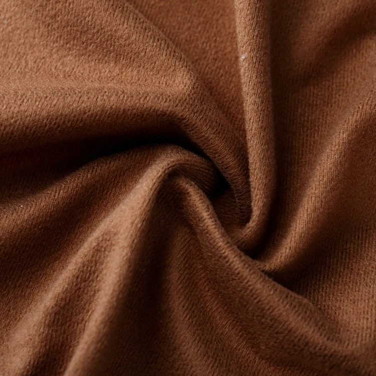 
Classical Brown Soft Tricot Fabric 90g Polyester Velvet Fabric Chinese Supplier for Garment 