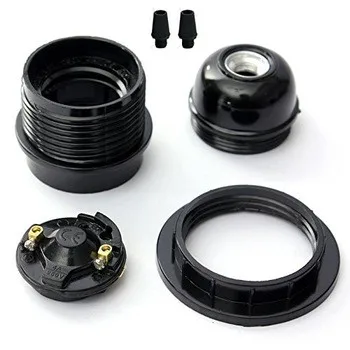 Edison Screw E27 Black Lamp Bakelite Bulb Holder For Dinning Room