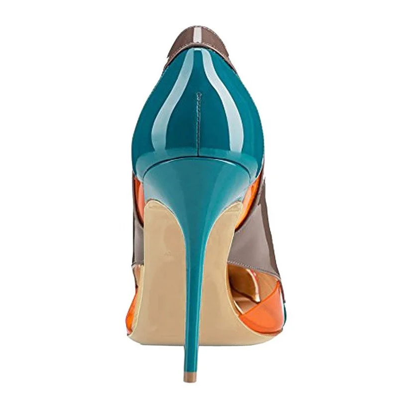 
MANRINO-0352 Stiletto High Heel Hollow Out Patent Pu Material Womens Pointy Toe Fashion PVC Dress Shoes 2019 