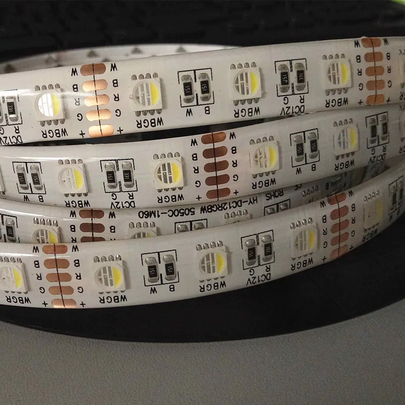 5050 led strip light 60led/M DC12V 24V ip65waterproof CRI80 rgbww led flexible strip
