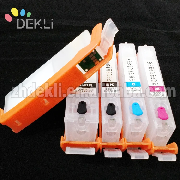 PGI680 681 High quality Refillable ink Cartridge for Canon TS9160 TS9560 Reset CISS cartridge with chip