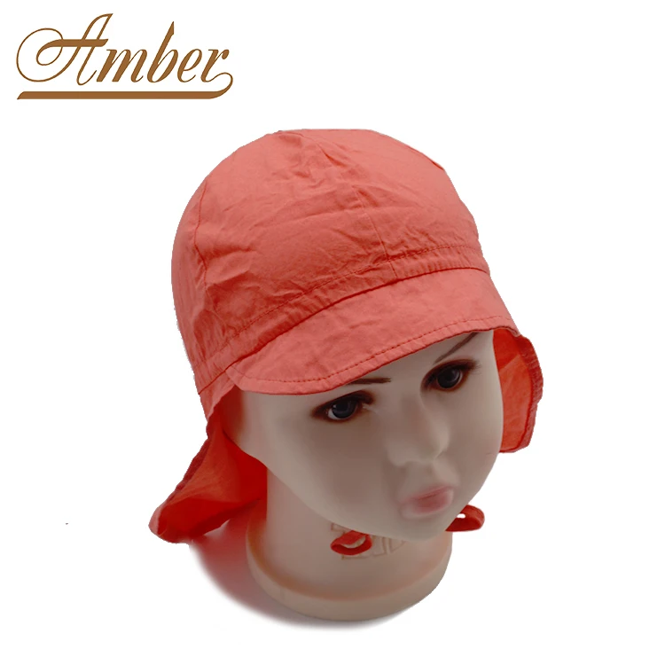 Customized Size Logo UV Protection Cover Quick Dry Kids Summer Hat for Girls Boys