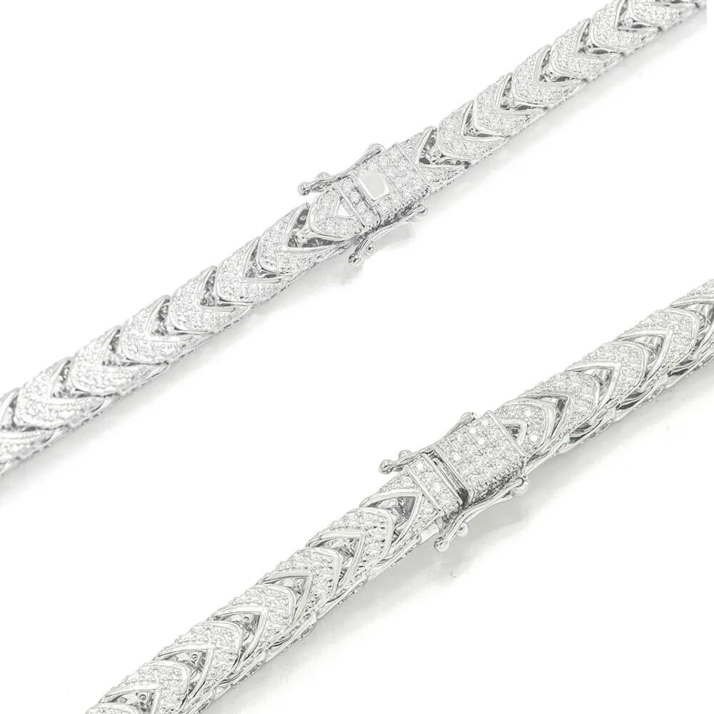 Popular 16 Inches Hip Hop Iced out Micro Pave CZ Franco Necklace