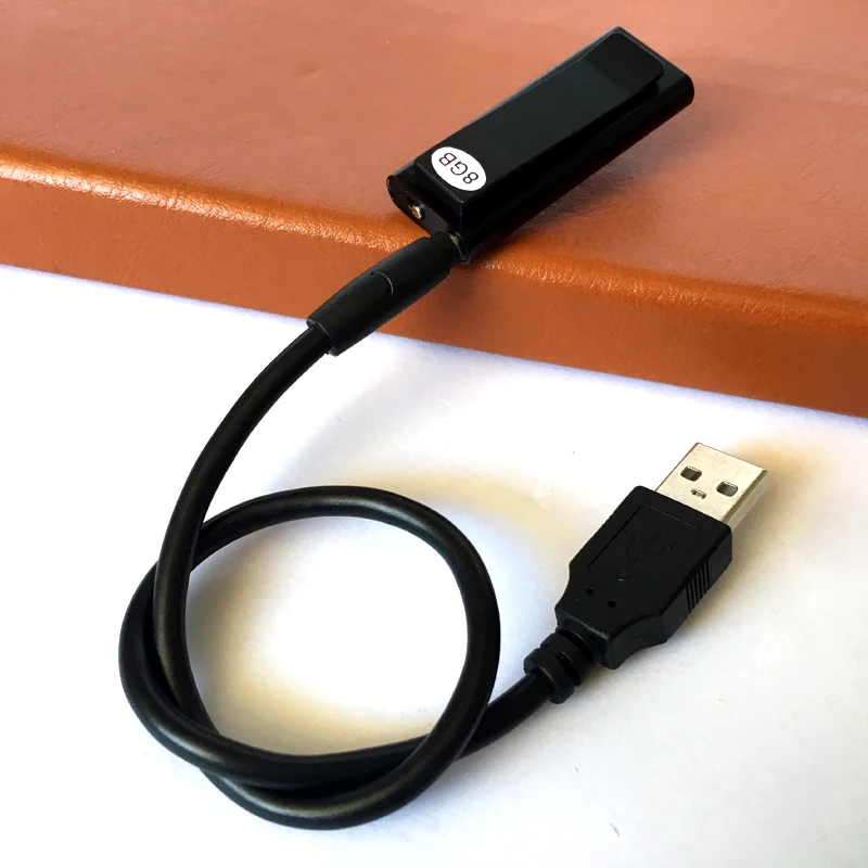 Hot Mini Clip USB Pen 8GB Voice Activated Digital Audio Voice Recorder Mp3 50hours Recording (DW-Q50)