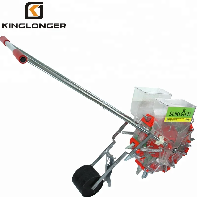 KINGLONGER hand push manual beans  fertilizer seeder