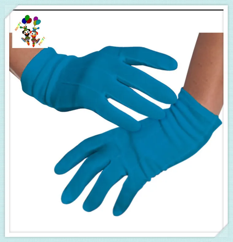 Cheap Lady Gaga Fancy Dress Costume Ladies Blue Color Short Sexy Gloves HPC-1900