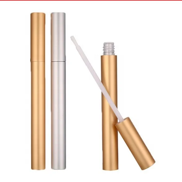 
3ml empty eyelash eyeliner serum mascara aluminum matte silver eyeliner tube 