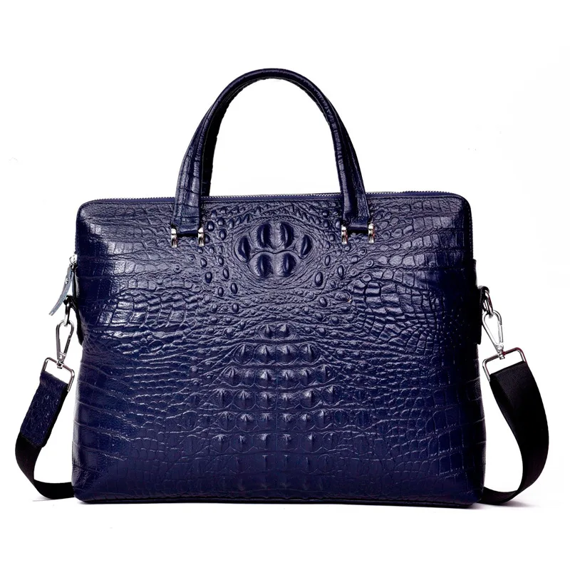 New arrival fashion wholesale crocodile texture leather handbag  best price genuine leather bag men  cross bag for men leather