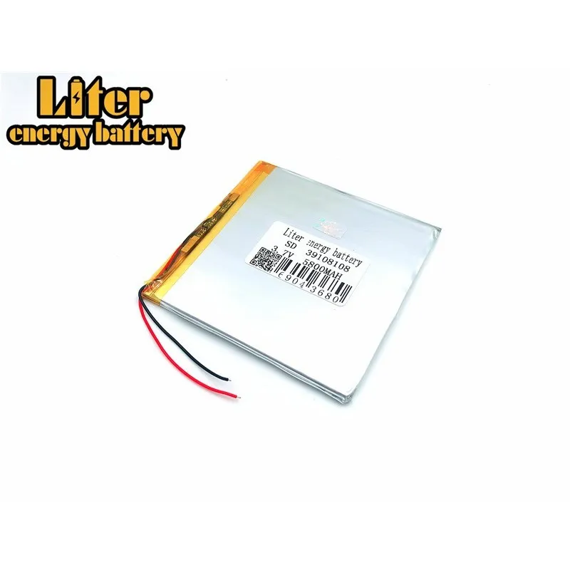 Полимерная перезаряжаемая литиевая батарея PL39108108, 40110110, 3,7 в, 5800 мач, аккумулятор для «сделай сам», внешний аккумулятор GPS, планшетный ПК, MID, DVD-прокладка