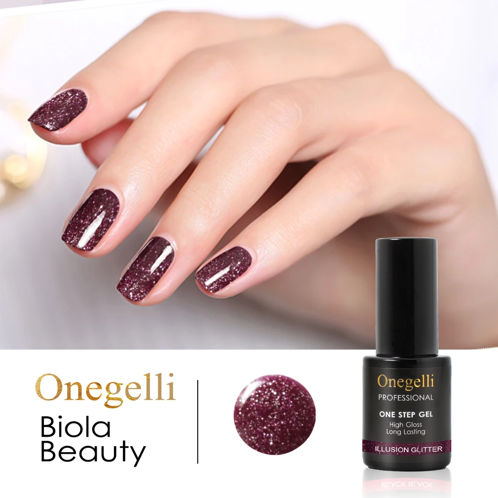 Biola 3 in 1 Soak off gel polish one step uv gel nail polish with your label