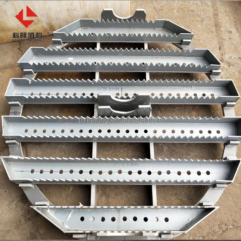 
Customized PVC Plastic Trough Slot Liquid Distributor 