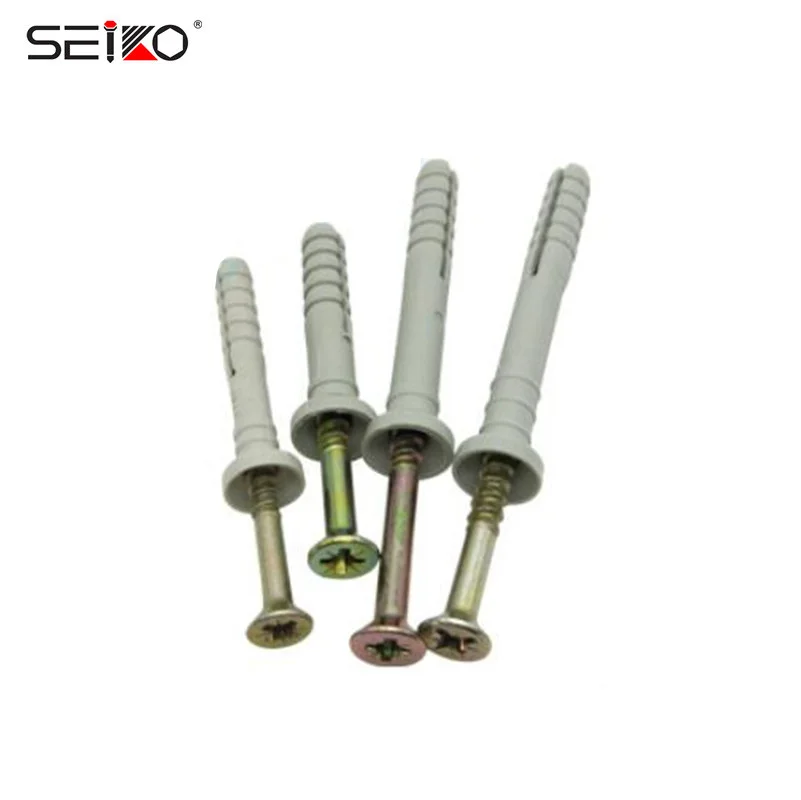 Plastic Nylon Wall Plug Expansion Anchor expansion Pipe anchor with screw