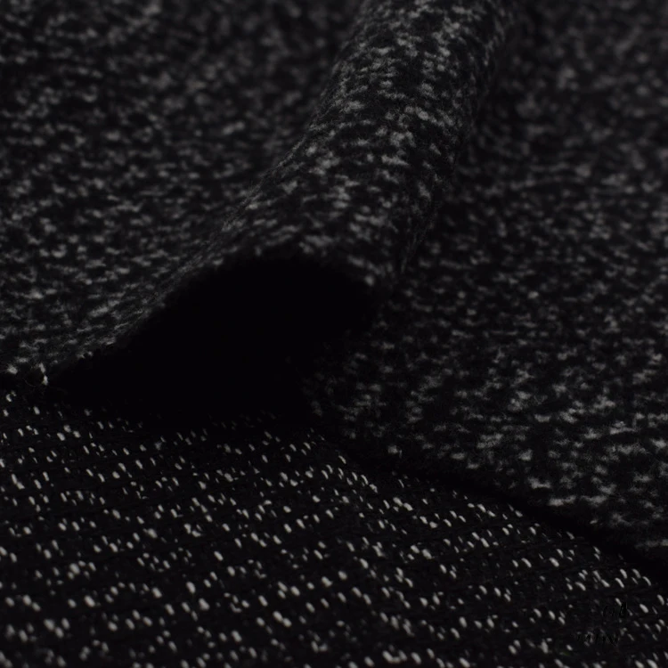 Solid color 500 gsm brushed 100% polyester artificial tweed cashmere fabric wholesale