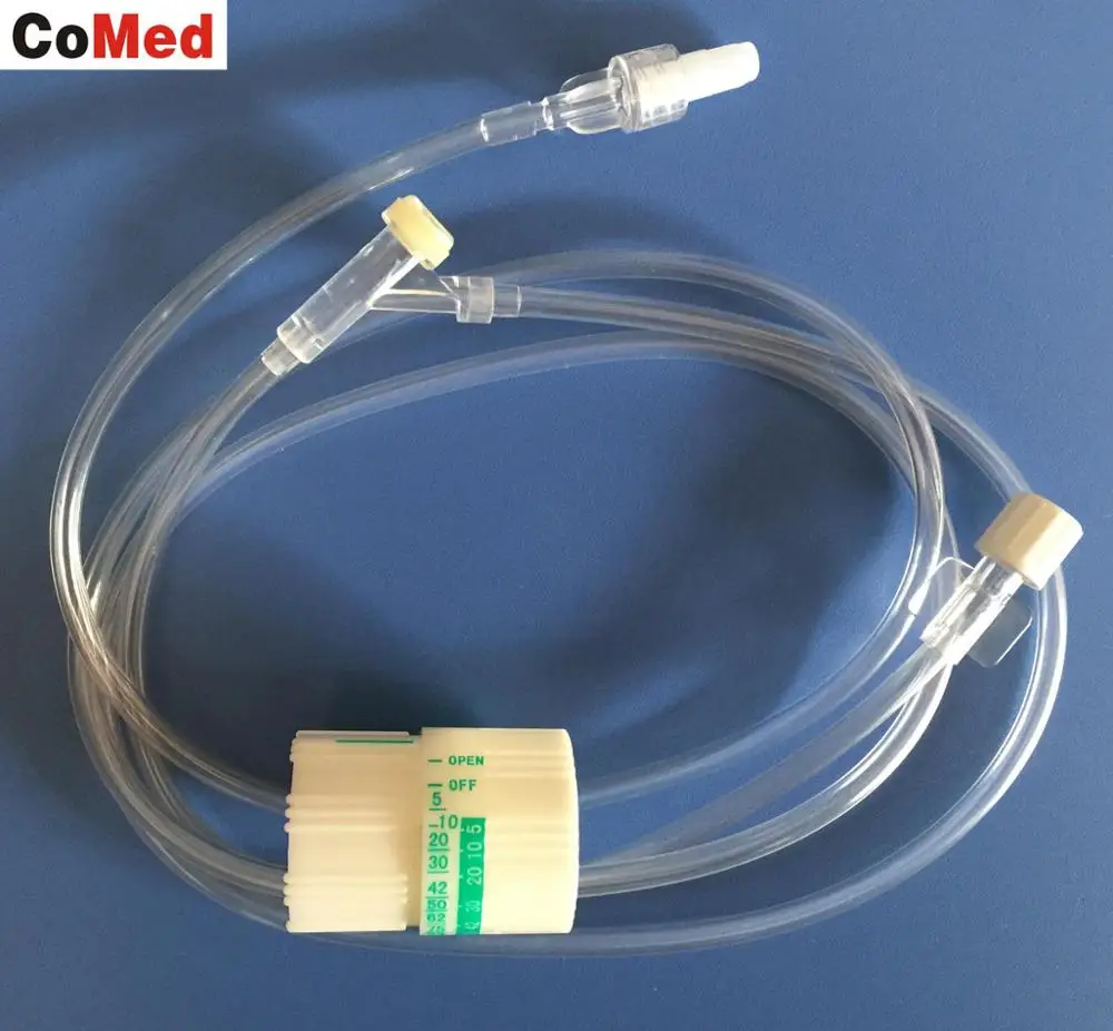 Disposable luer lock extension tube with Y connector