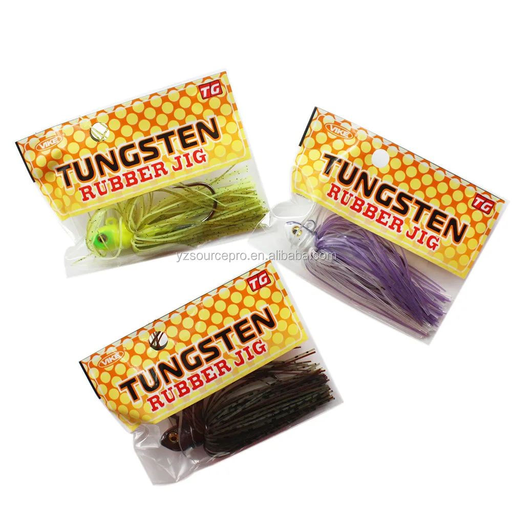 38TSJH-62 fishing tungsten scrounger jig with 3/0 hook 3/8 oz. (10.6g) purple pearl color 1pk