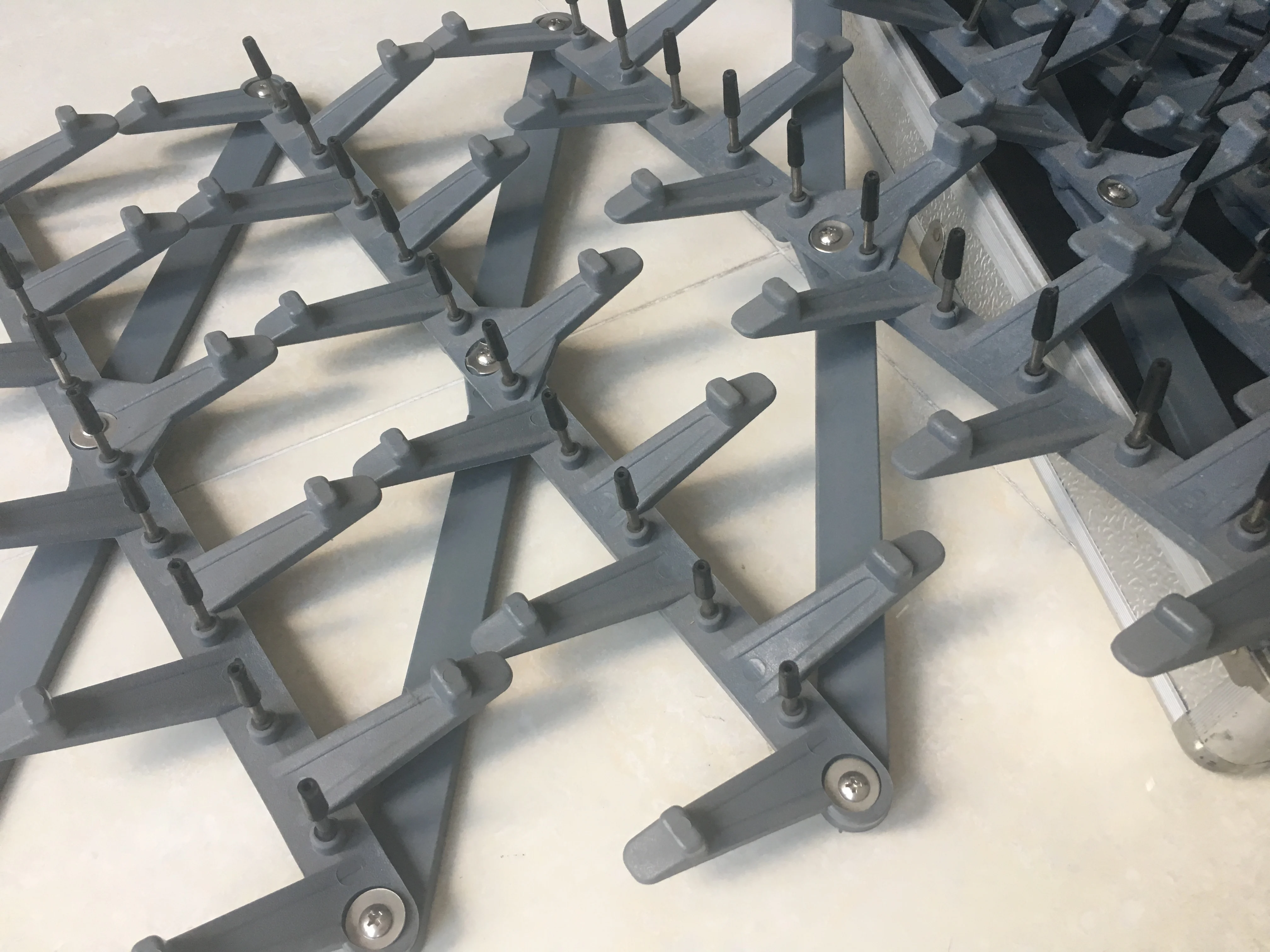 Tire Spike foldable traffic intercept control Road Blocker