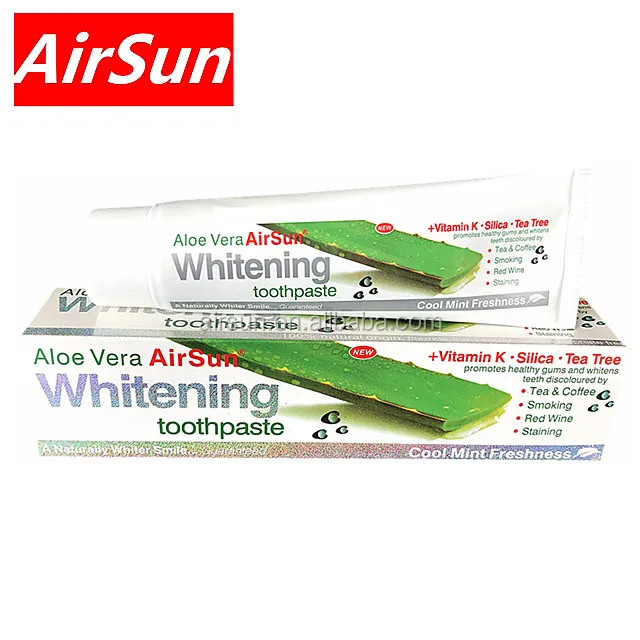 100 мл Алоэ Вера отбеливающая зубная паста с зеленым гель