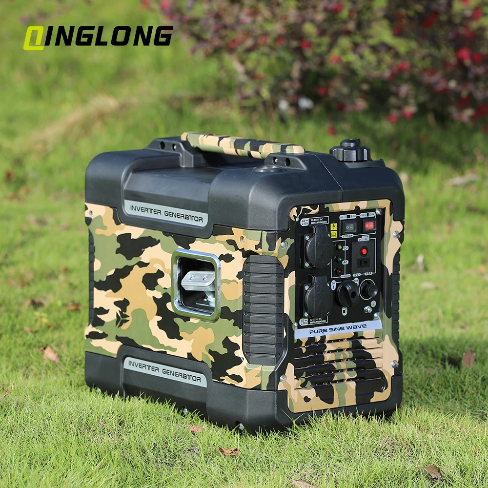 Best price 12v soundproof 2kva portable silent camping gasoline inverter generator for home use