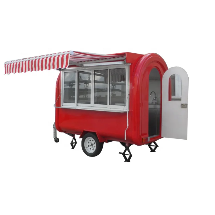 New Product in China Ice Cream Cart Trailer food with Deep Fryer