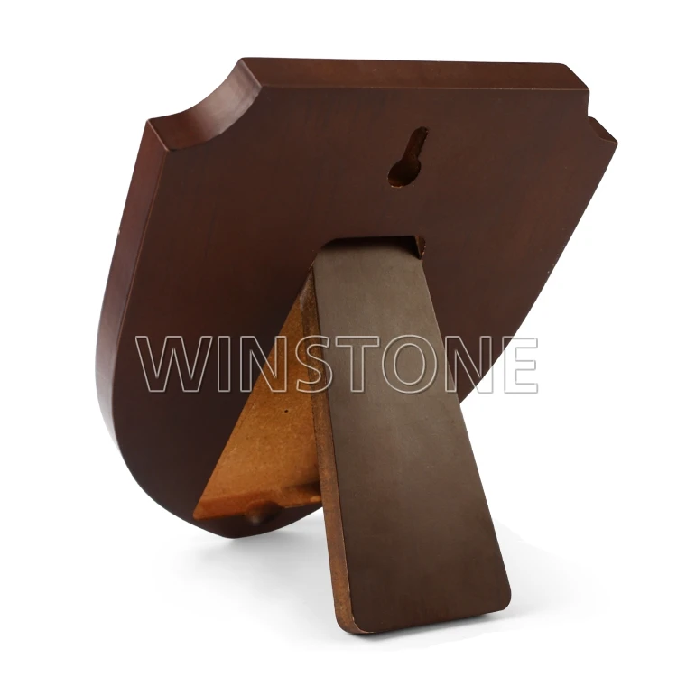 Souvenir Wood Shield Plaque Painted Antique Imitation Europe