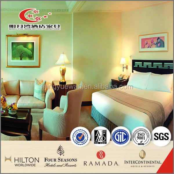 Фанерная древесина, последний дизайн двухспальной кровати для отеля