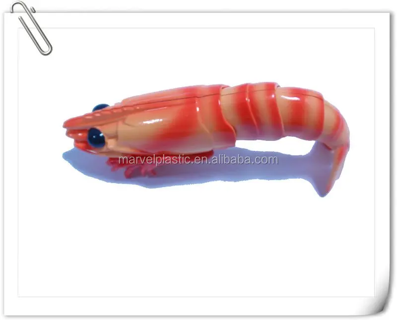 
Ocean miniature plastic shrimp figure toy 