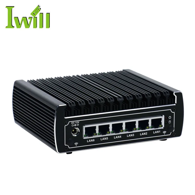 Kaby lake celeron 3865U 6 1000M Gbe lan mini pc support pfsense firewall VPN and UTM