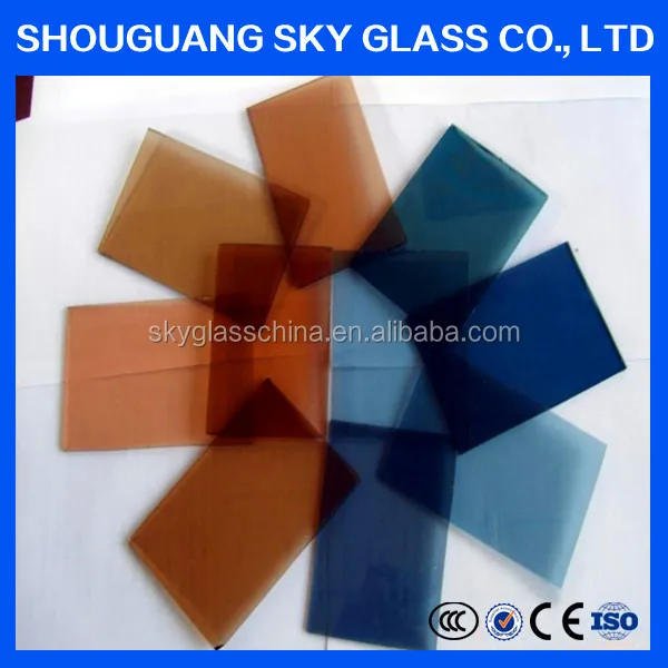 
8mm bronze tinted auto glass from sky glass factory 