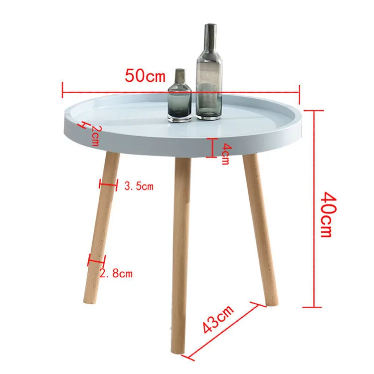 Nordic Small Round Table Mini Coffee Table Modern Minimalist Sofa Side Corner Several Balcony Bedside White Table
