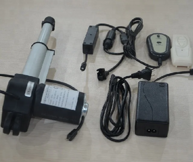 motorized electric ball screw linear actuator with dc motor with power supply