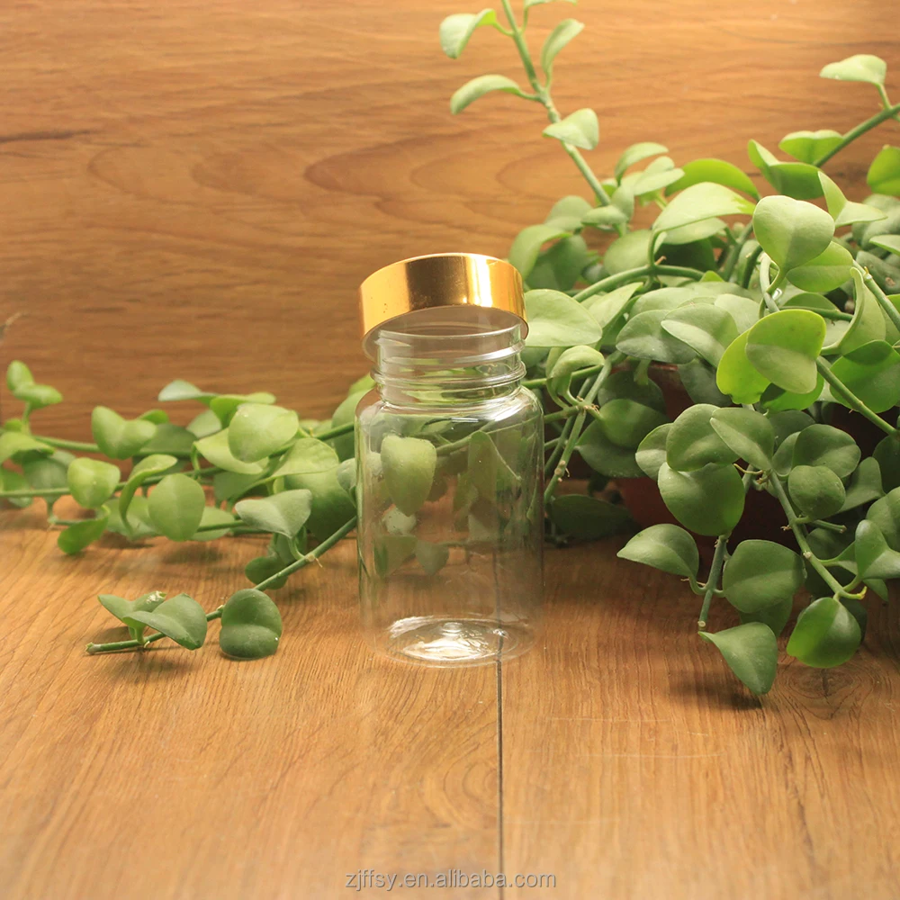 
100cc Food Grade Pill Supplement Solid Capsules PET Plastic Safety Bottles round plastic container 