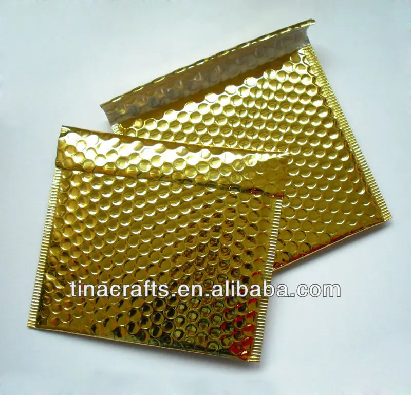 Custom Gold metallic bubble bag