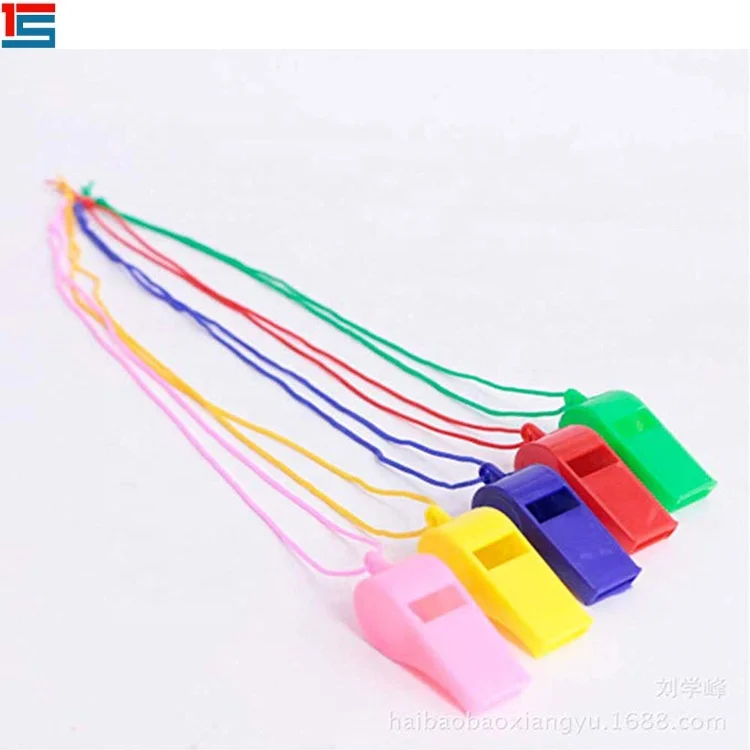 
Custom wholesale cheap small many colors OK plastic whistle for sale 