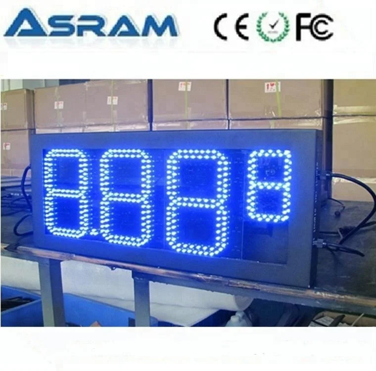 digital price display for gas stations sign, led gas fuel price changer display board