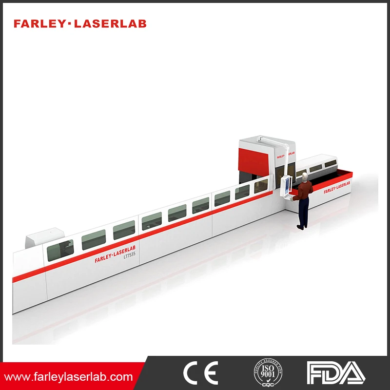 FARLEY LASERLAB Fiber laser 1000-2000W 7500mm LT7035F Tube Length Automatic Tube Laser Cutter