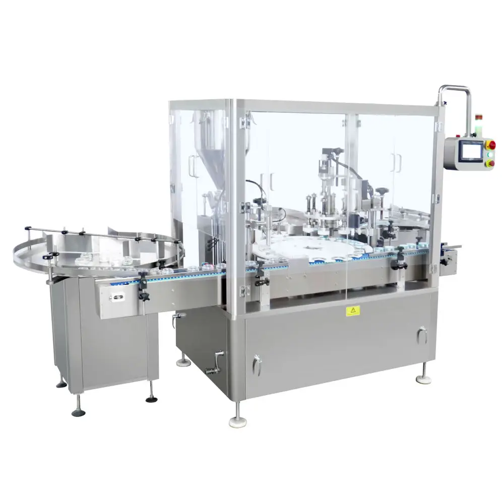 
Cosmetic bottle filling capping machine 