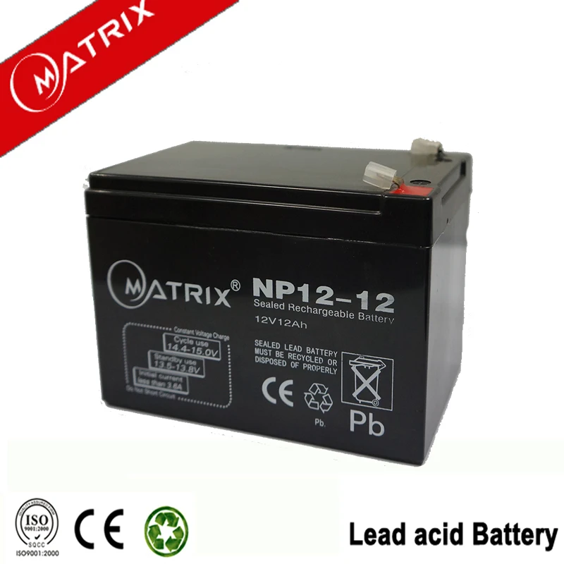 12v 12ah lead acid battery for scooter