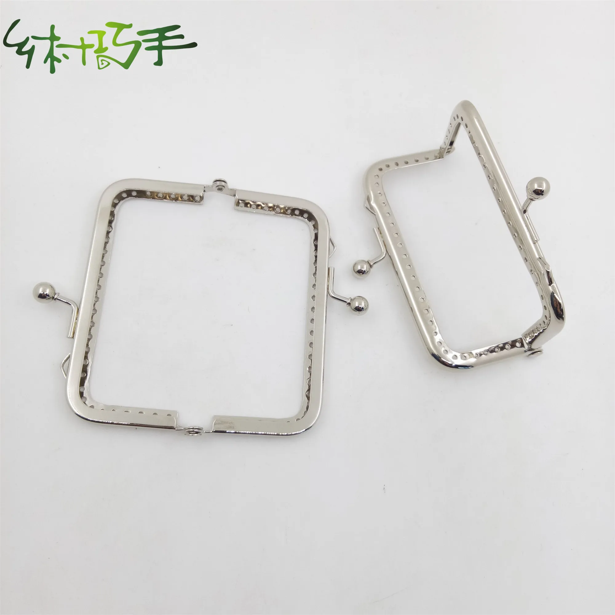 10*5cm  Nickel Metal Clutch Purse Frame Bag Frame Closure Hardware