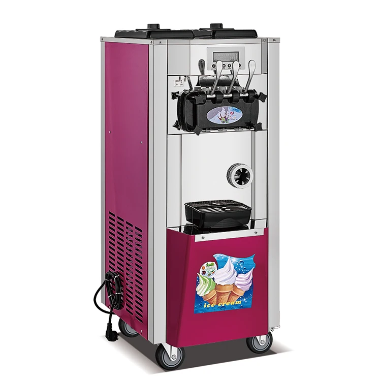 
Hot selling soft three flavor ice cream maker machine 